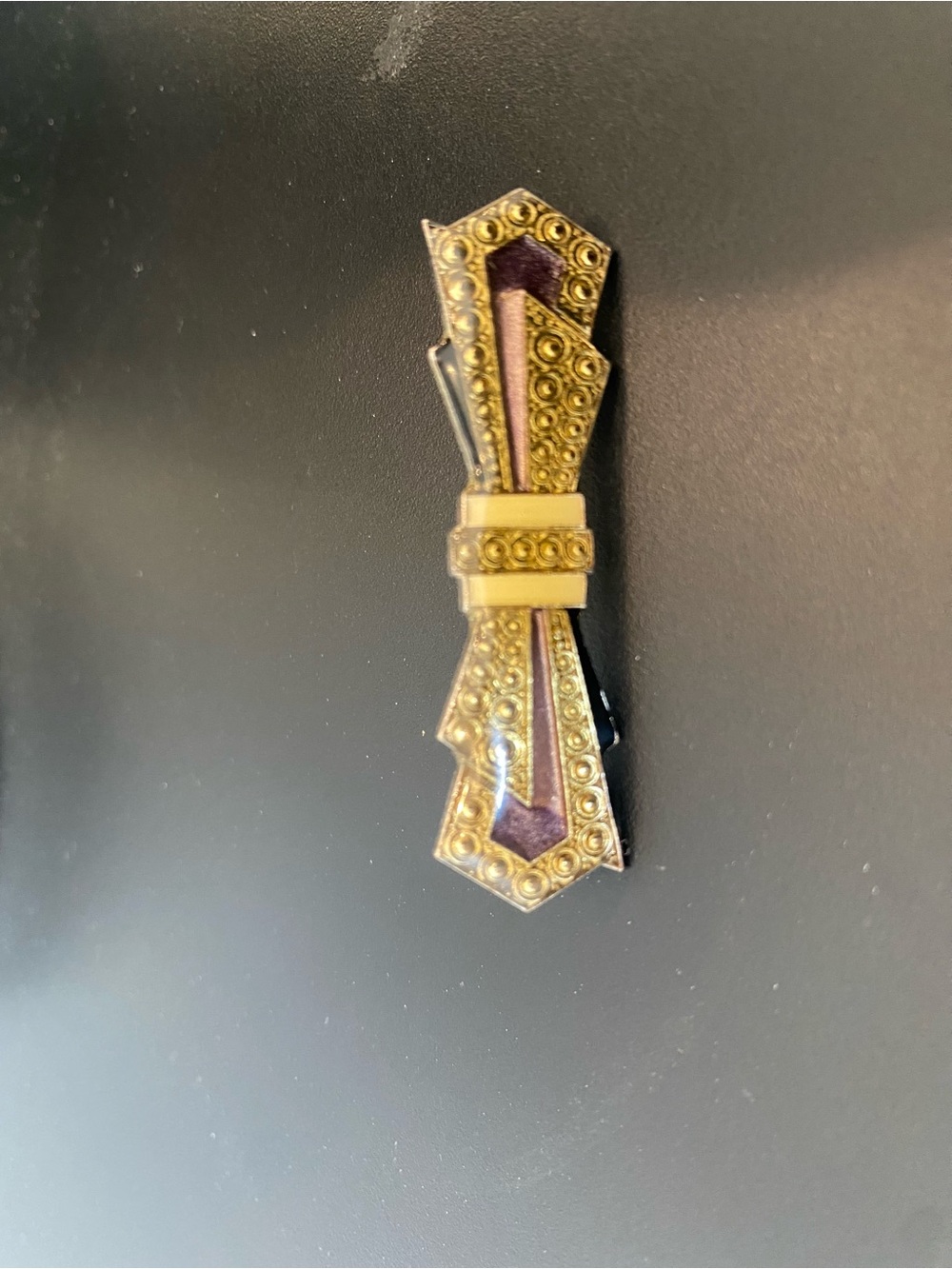 French Pierre Bex Bow tie Art Deco Pin
